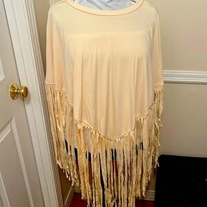 Fringe cowgirl stye poncho